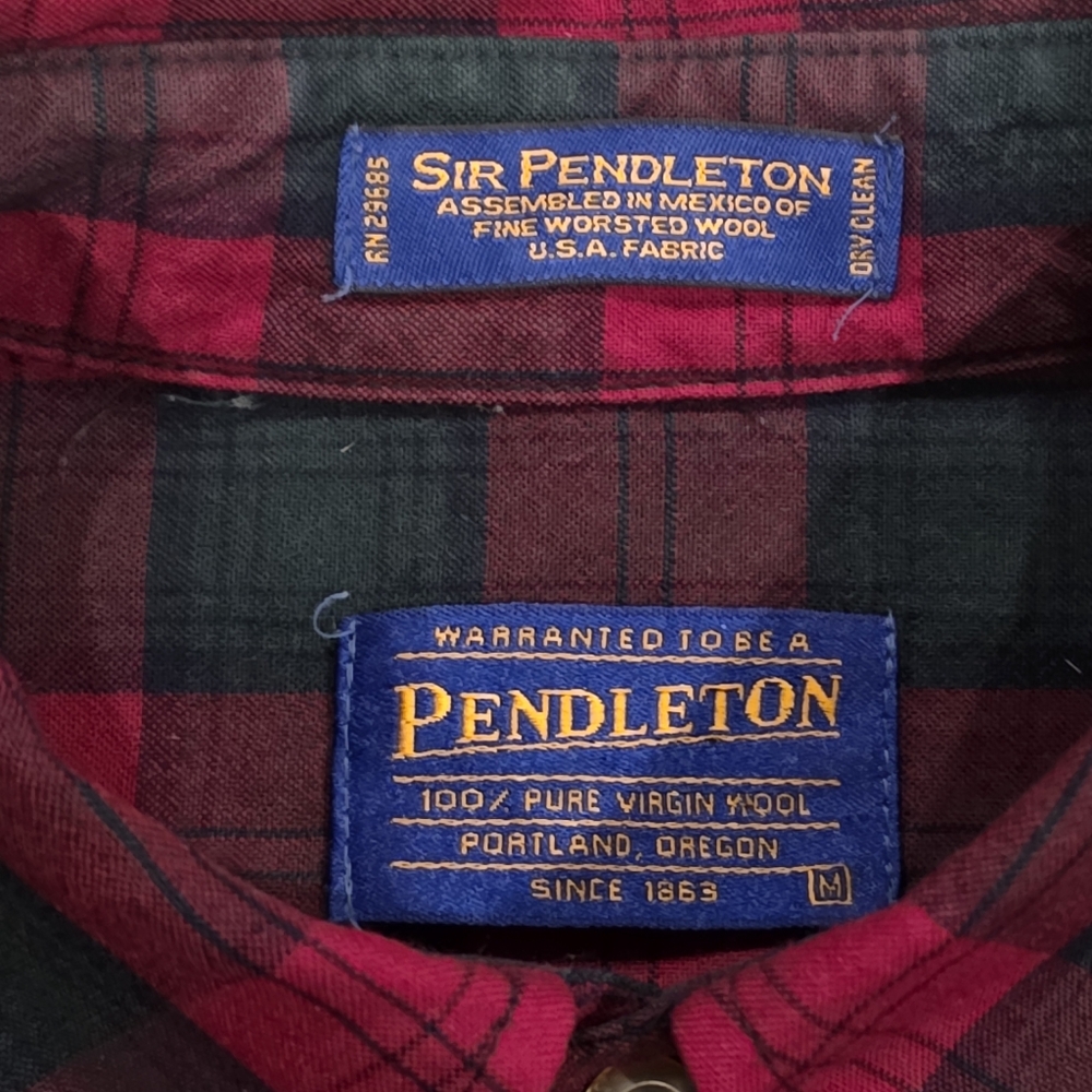 Pendleton Sir Pendleton Wool Button Down M - image 3